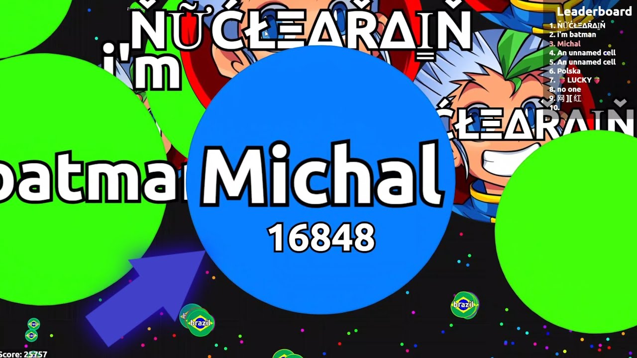 Agar.io: Как победить ботов-новичков?! Эпичный одиночный геймплей в Agar.io