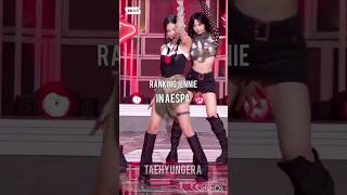 RankingJennie In Aespa #blackpink #jennie #lisa #rosé #jisoo #aespa #winter #karina #giselle #kpop