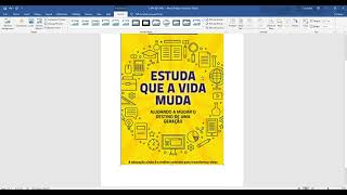 COMO CRIAR CAPA DE LIVRO NO WORD - #tutorial