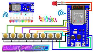 Simple ESP32 Remote Switch: 8 Inputs to 8 Outputs via ESP NOW
