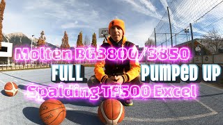Molten BG3800/3850 Spalding TF500 Excel full pumped up at Small Tivoli Court