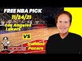 NBA Pick - Lakers vs Pacers Prediction, 11/24/2021, Best Bet Today, Tips & Odds | Docs Sports