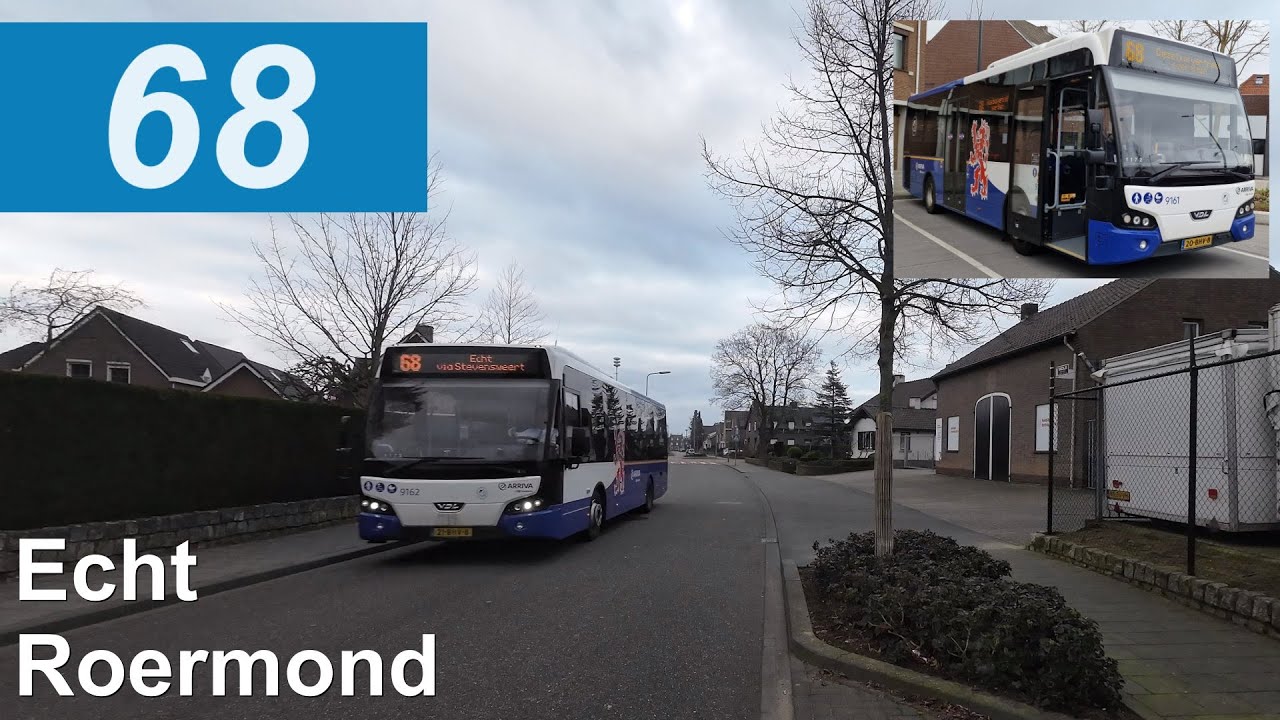 Arriva lijn 68: Echt - Roermond | omleiding | Arriva Limburg | Arriva 9161 | 2023