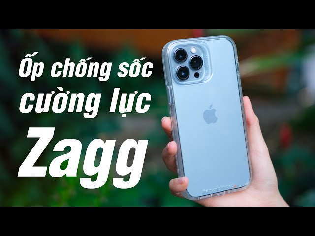 Trên tay combo ốp chống sốc và miếng dán cường lực ZAGG