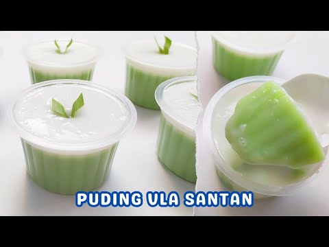 Resep Puding Pandan Vla Santan