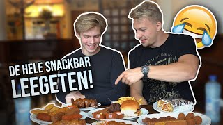 ALLES UIT DE SNACKBAR BESTELLEN EN OPETEN | EPIC CHEAT DAY!