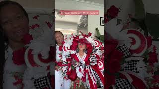 Red Hat Diva! #wreathmaker #handmadeinusa #handmadeseller #smallbusiness #luxurywreath