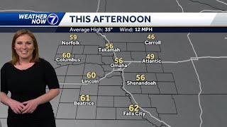 Warm, breezy and dry Monday