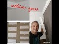 COMO FAZER CORTE 45º MOLDURA DE GESSO MOLDURA QUADRO COLOCAÇAO MOLDURA GESSO