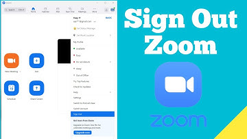How to sign out /log out from Zoom app on Computer ?