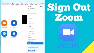 How to sign out from Zoom app on Computer ?