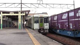 キハ110磐越西線2228D馬下行き新津駅発車[HD]
