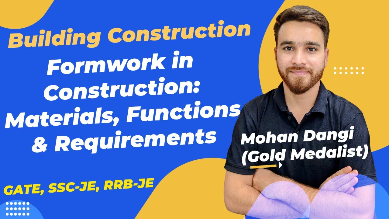 Formwork in Construction: Materials, Functions & Requirements Explained for Civil Engineers | Mohan