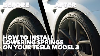 ... in this video ian and i show you how to install lowering springs
for the tesl...