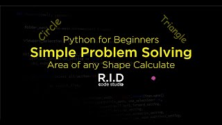 Area of any shape calculate in python for beginners python tutorial  06 Net Worth