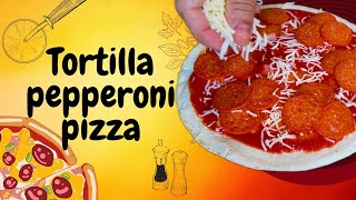 Air Fryer Tortilla Pepperoni Pizza: Crispy and Cheesy!