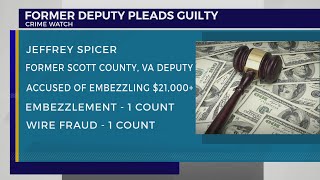 Former Scott County deputy pleads guilty to embezzlement, wire fraud