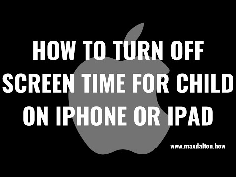 ஐபோன் அல்லது ஐபாடில் குழந்தைகளுக்கான திரை நேரத்தை எவ்வாறு முடக்குவது