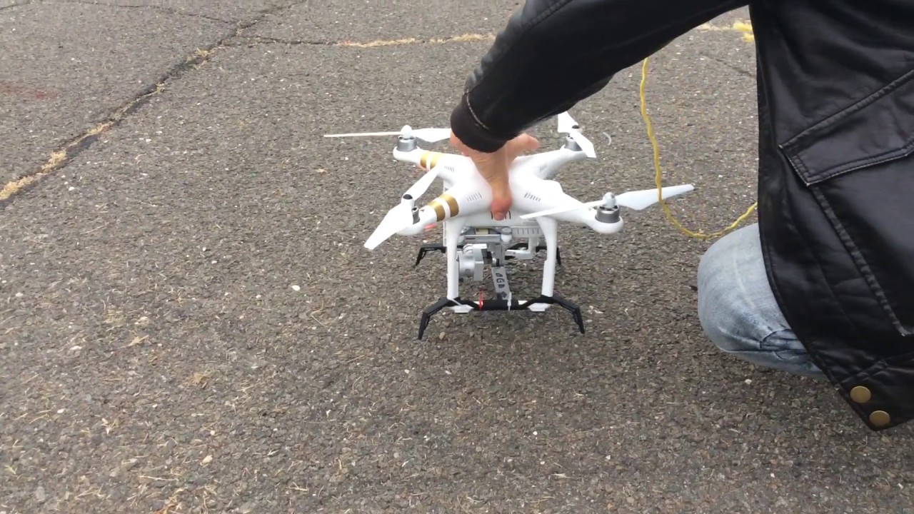 Dji phantom 3 4K extended landing gear test