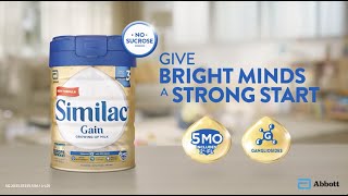 New & Improved Similac® Gain | Give bright minds a strong start | Growing up milk Stage 3