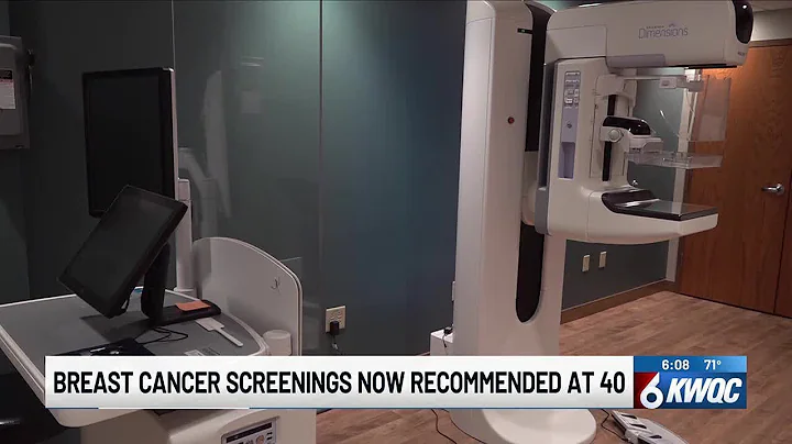 Breast cancer screening should start at 40 instead of 50, new guidelines say