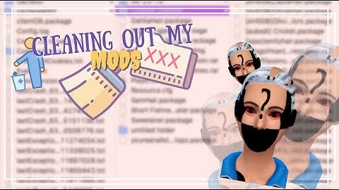 Deleting My Mods Folder!!//The Sims 4: Custom Content Cleanse