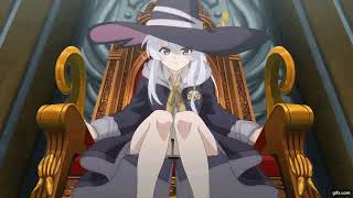 Eliana and her throne gif with legs #elainathewanderingwitch #anime