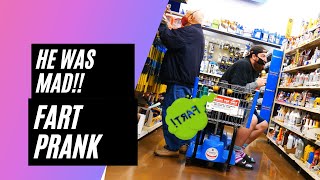 HE WAS SO MAD!! WET FART PRANK!!