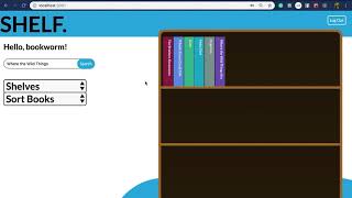 Shelf Demo - A React Web App