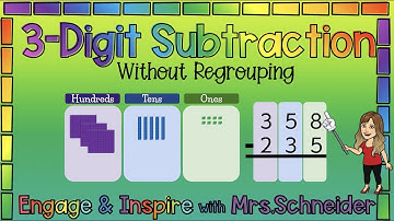 3 Digit Subtraction Without Regrouping Google Slide Lesson