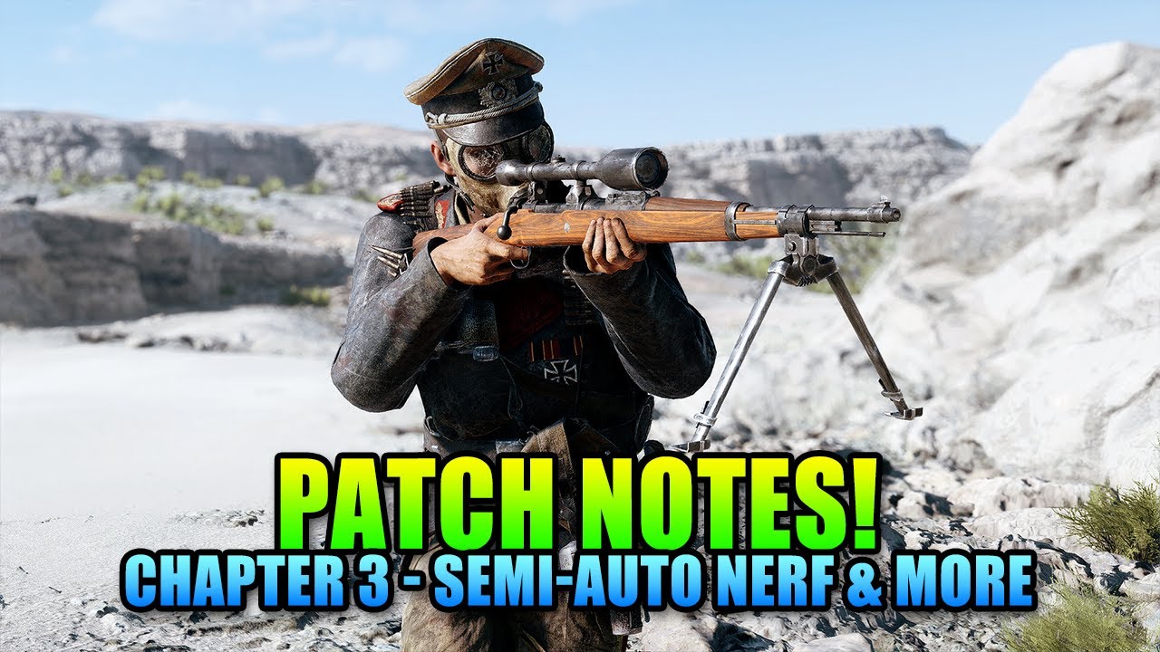 New Patch Notes! Chapter 3 Trial By Fire - Battlefield V