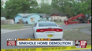 ABC Action News Weekend Edition: Seffner Sinkhole Demolition Begins
