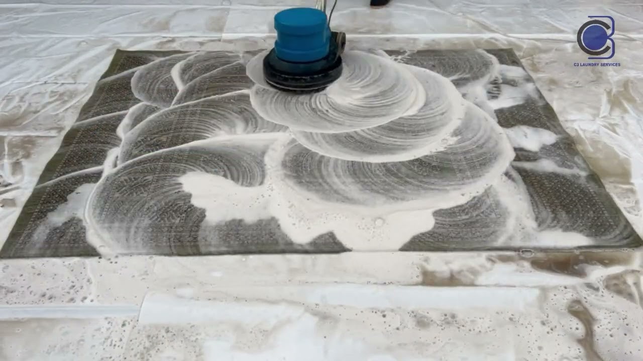 Dirty Green Carpet Transformation (Time Lapse)