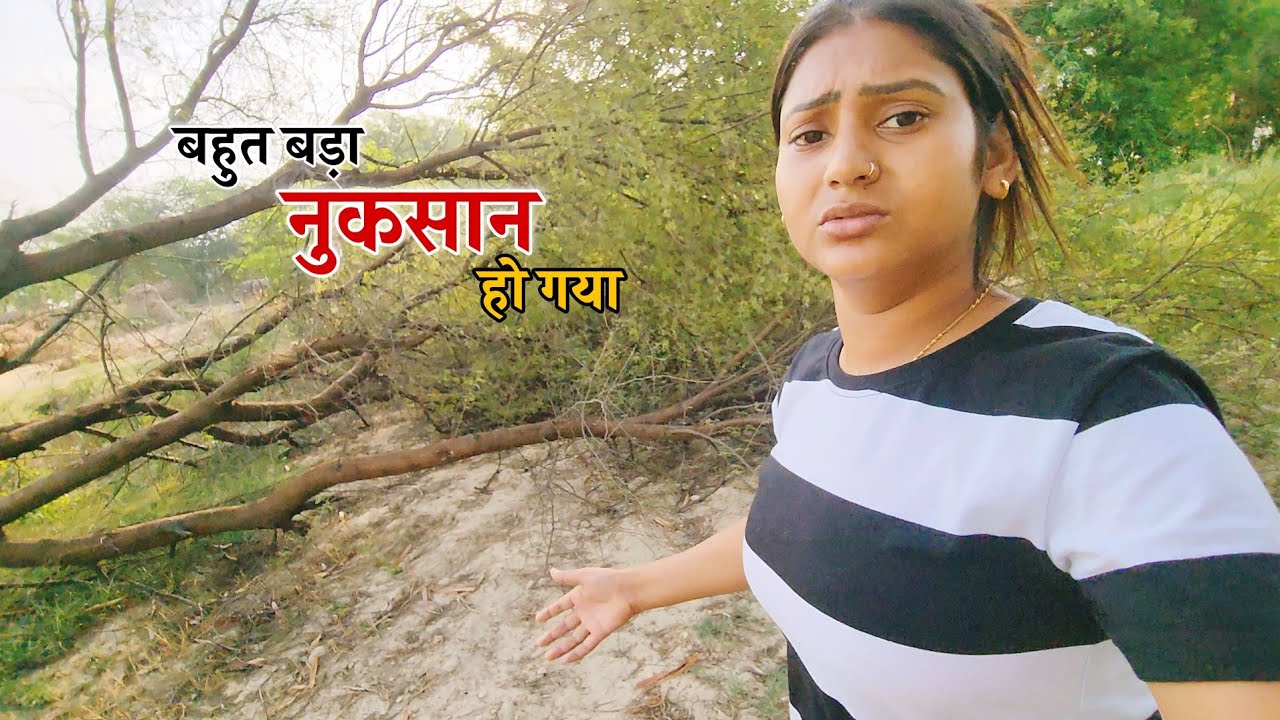 आंधी ने बहुत नुकसान कर दिया मेरा 😥|| Shivani kumari