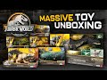 Huge toy unboxing new jurassic world dino trackers wave by mattel  4k review  collectjurassiccom