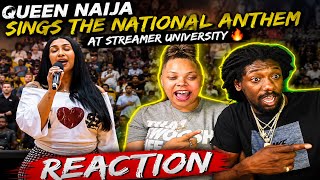 Queen Naija sings the national anthem at Streamer University🔥| REACTION