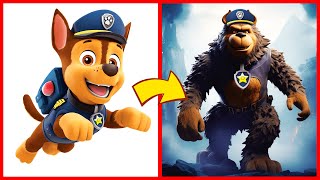 PAW PATROL as KING KONG  All Characters