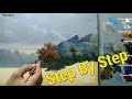 Oil Painting Landscape Step By Step How To Make Your Painting Look Old By Yasser Fayad