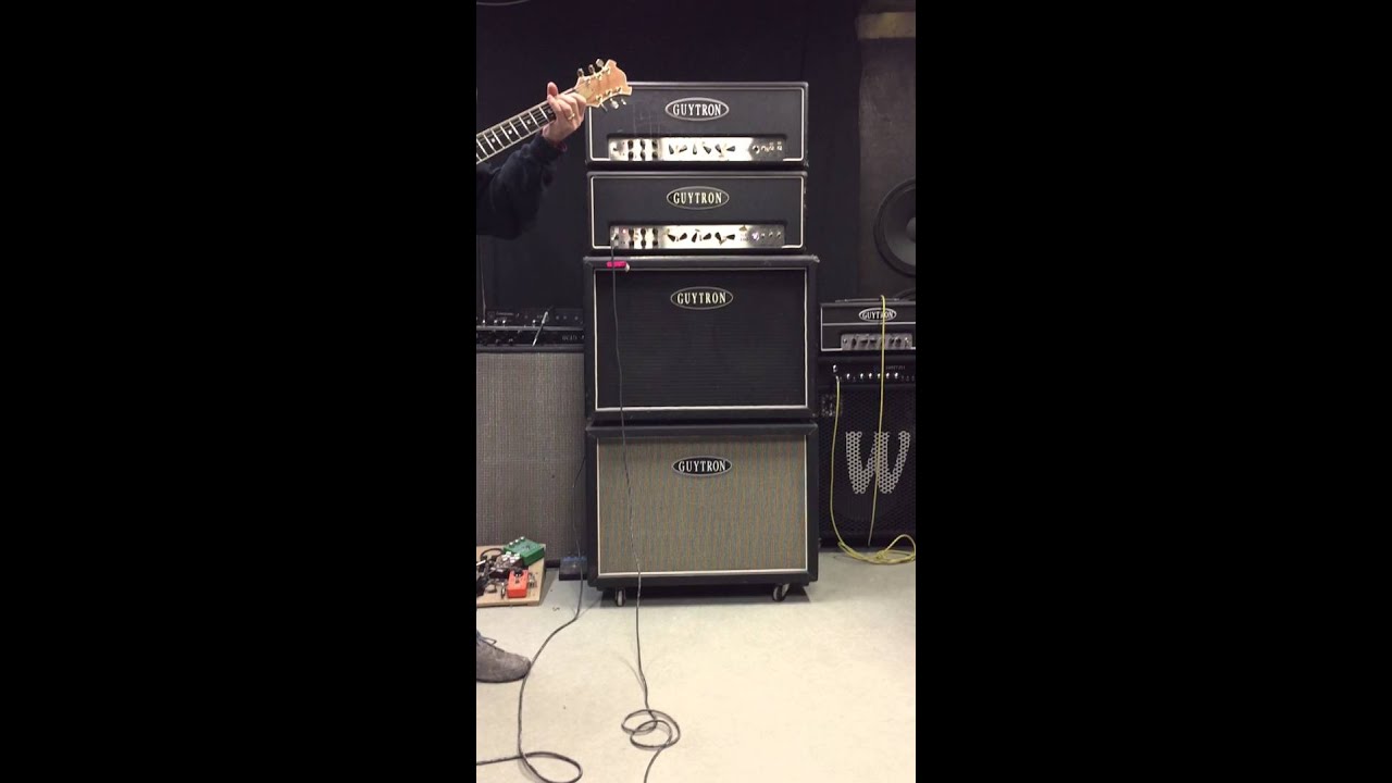 Guytron Jon Herington GT100 through semi open-back 2-12 cabinet