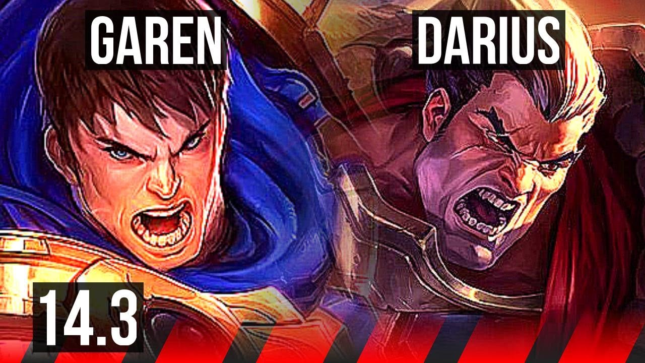 GAREN vs DARIUS (TOP) | Dominating | EUW Diamond | 14.3