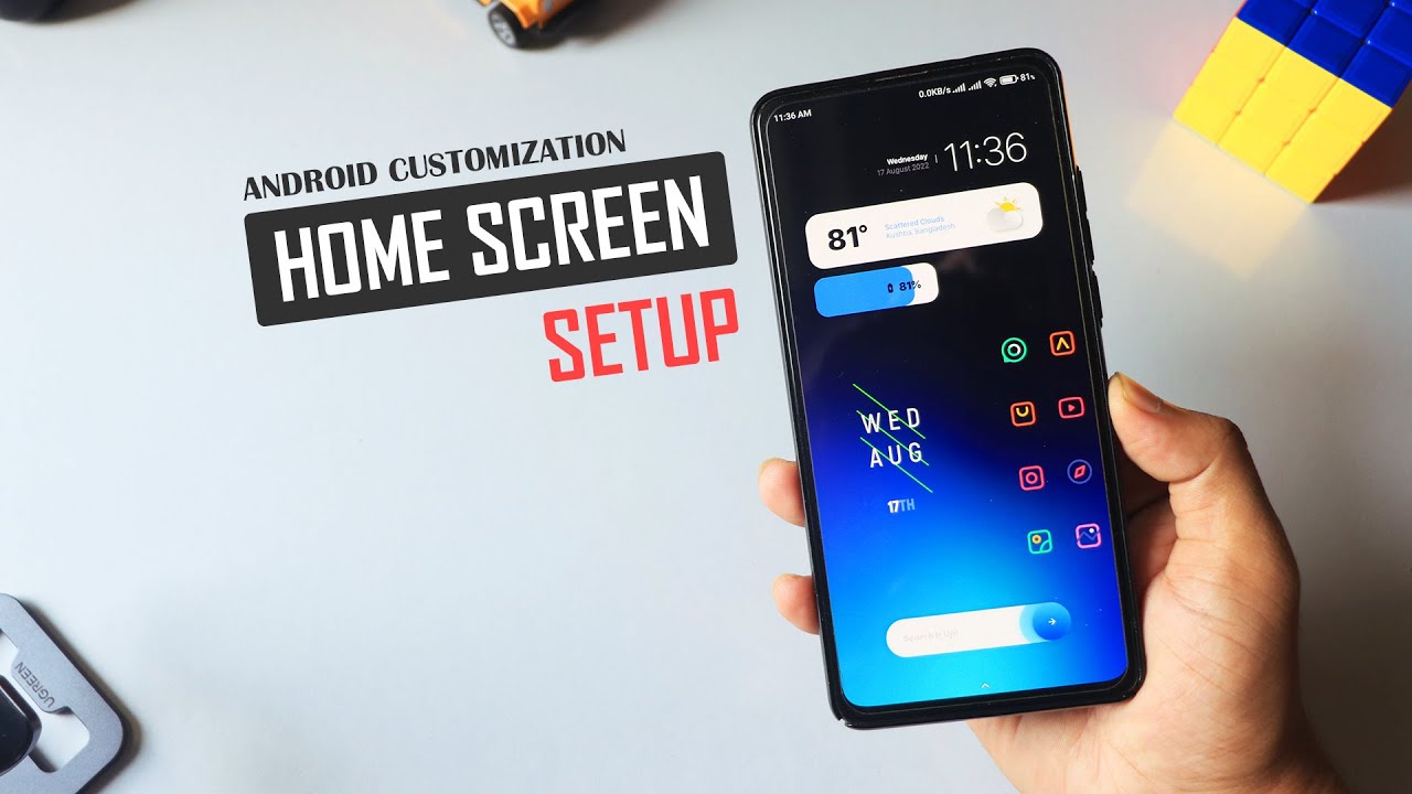 Android Home Screen Setup | Series #01 ( Nova & KWGT ) - YouTube