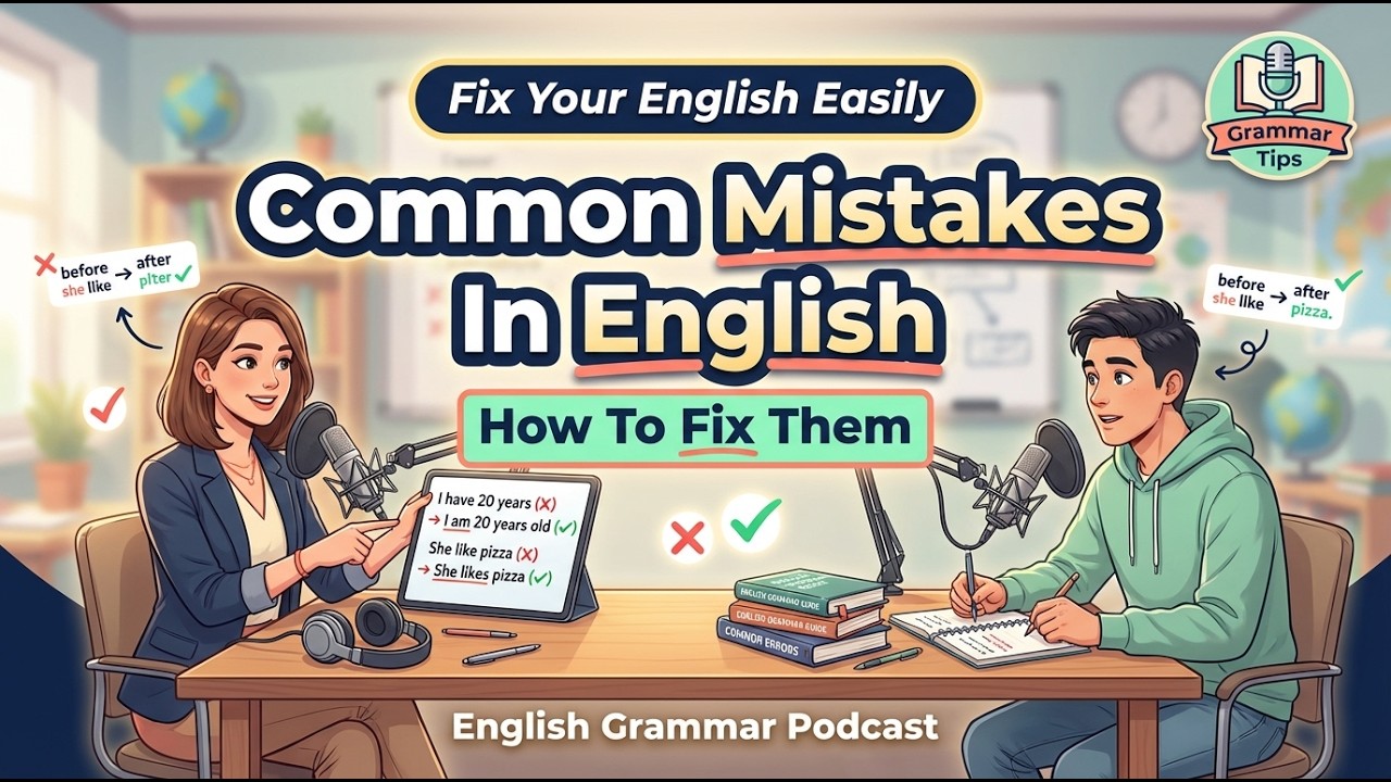 Fix Common English Grammar Mistakes Quickly | English Practice | Learn English Podcast