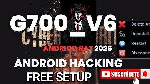 G709 V6 RAT : Remote Access Tool For       Android  Free |  bypass  Play  Protection