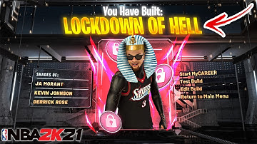 *NEW* BEST PERIMETER LOCKDOWN BUILD IN NBA2K21 + BEST BADGES! The best shooting lock build NBA 2K21