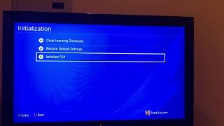 Before selling your PS4 (Quick Initialize)