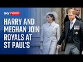 In full: Harry and Meghan join royals as they leave St Paul's Cathedral