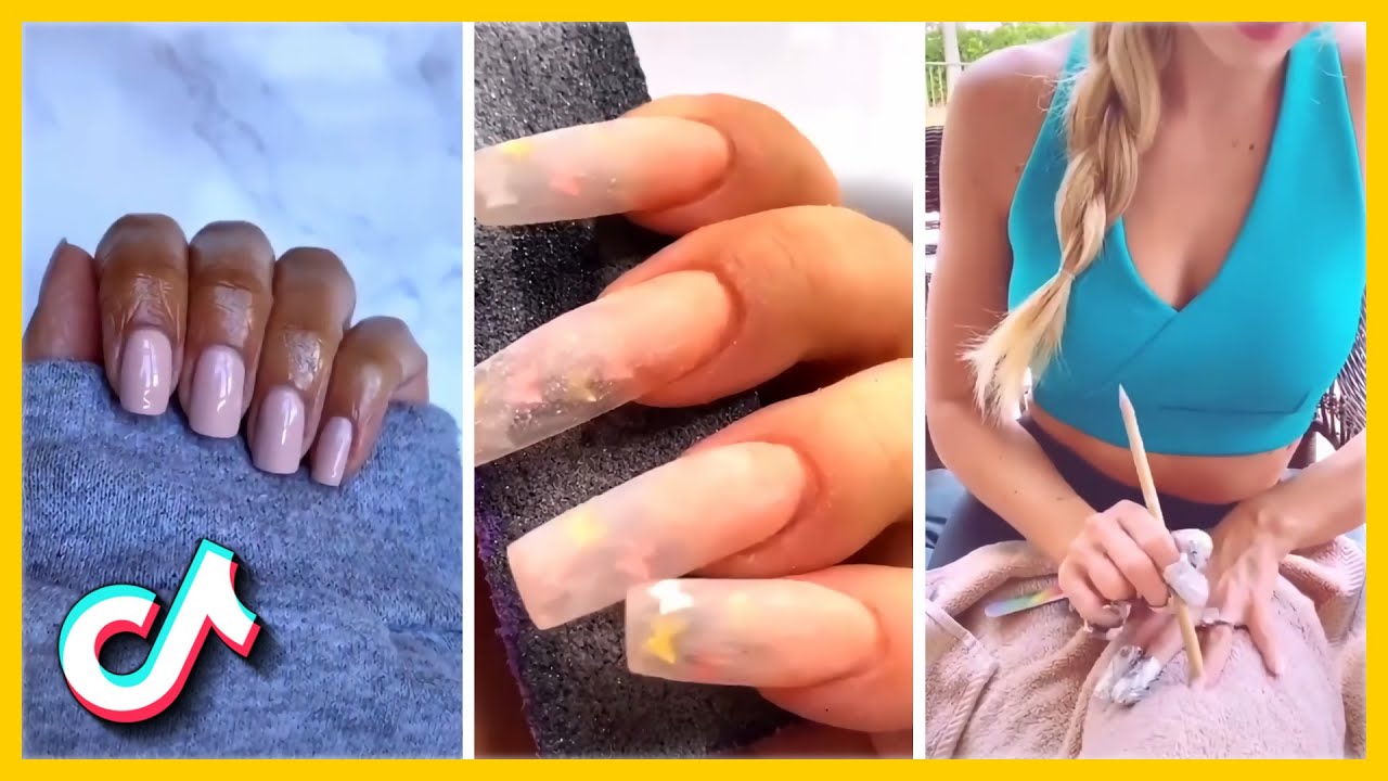 Nail Hacks TikTok Video Compilation Tik Tok Nail Art Tricks Spring