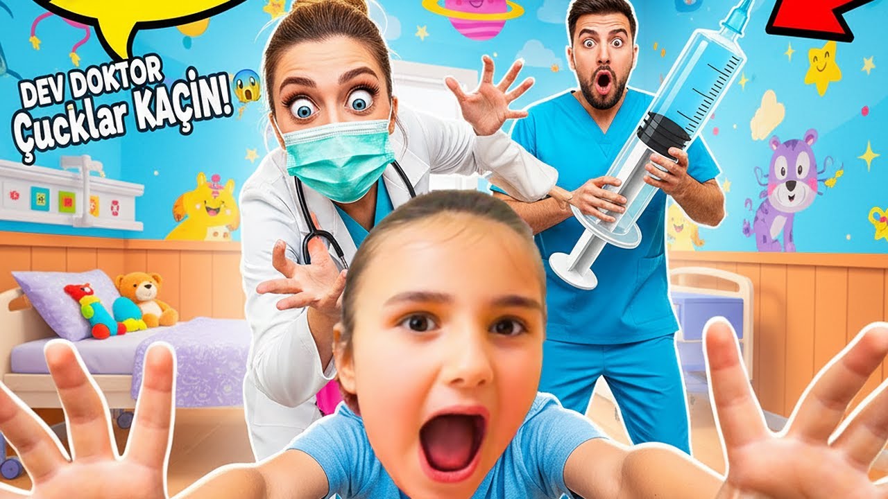 MİRA HASTA OLDU !! DOKTOR İĞNE YAPTI !! MİRA HASTANEDEN KAÇTI !!