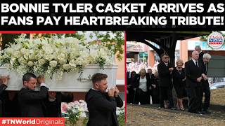 WATCH Bonnie Tyler s Casket Arrives as Devastated Fans Flood Church in Emotional Farewell