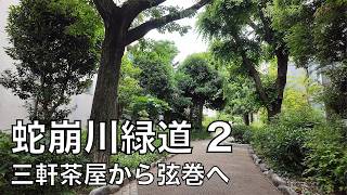 Jakuzuregawa Greenway Part 2 | From Sangenjaya to Tsurumaki | 蛇崩川緑道2 三軒茶屋から弦巻へ 4K